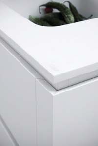 Table basse moderne en bois rond style panneau, petite table en béton pour l'extérieur, vente chaude pour le salon, pour un usage domestique - Product Image 4