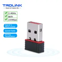 TROLINK منخفضة التكلفة 2.4GHz MTK7601Mini Wifi دونغل 150Mbps محول Usb لاسلكي
