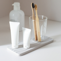 Plateau en pierre de diatomite naturelle absorbant l'eau, antimicrobien, disponible en deux côtés, plateau pour évier de cuisine et salle de bain