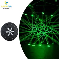 Neuer 3D 36W 24W RGB Laser-Matrix-Lichteffekt mit 12 Köpfen, Kreisförmiger Club-Laser-Projektor mit LED-Lüfterbeleuchtung