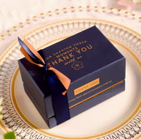 Boîte en papier de luxe recyclable pour la Saint-Valentin, logo personnalisé, vide, pour bonbons, confiseries, assortiment de cadeaux, truffes au chocolat, finition mate