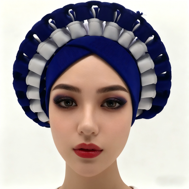 Hot Sale Gele-wholesale-sego-african-headtie Women's Polyester Headtie Gele for Women Outdoor Use