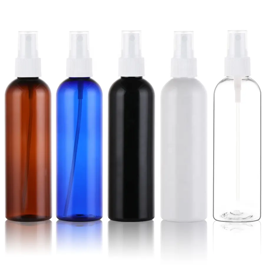 Boston round continues fine mist white plastic 100 ml spray bottle