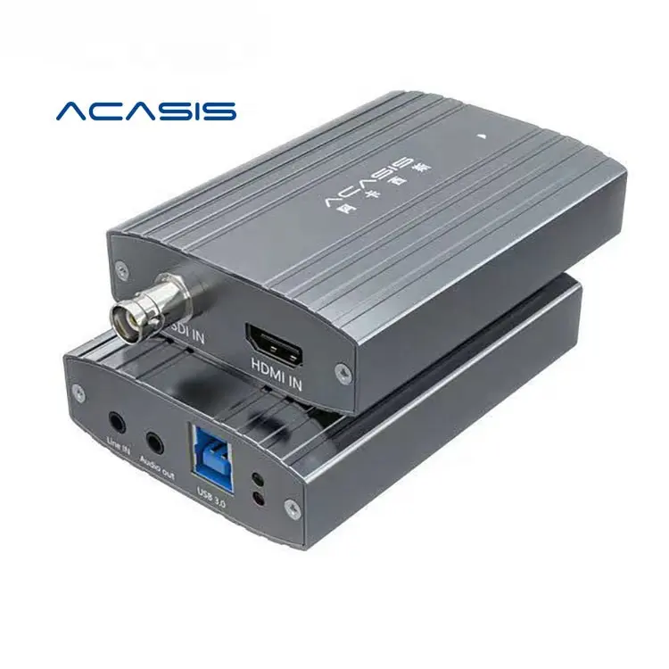 Acasis usb3.0 sdi 1080p 60fps hd כרטיס לכידת וידאו hd כדי 3.0 USB הקלטת וידאו תיבת מתאם dongle משחק שידור חי זרם