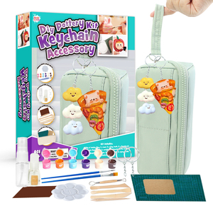 DIY Air Dry Clay Pottery Kit for Beginners 6 Colors Modeling Clay for Sculpting Home Adults Kids Gift