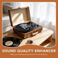Plaque de feutre pour platine vinyle rétro populaire 30x30cm, classique, en bois, pour lecteur de platine vinyle, plaque de feutre classique pour lecteur de platine vinyle