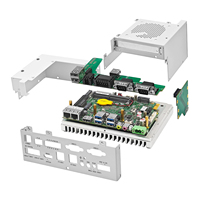 Mini PC CWWK U10 sin ventilador i5-8265U 2 x Gigabit LAN (i210+i219-LM) 2 x RS232 COM 1x PCIE GPIO 4USB Ordenador industrial para carril DIN