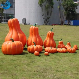 <span class=keywords><strong>Décoration</strong></span> d'Halloween Géante en Résine pour Extérieur : Citrouille Créative Sculptée et Étanche - Product Image 3