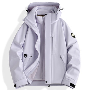 Customized Graphene Outdoor 3 In 1 Windbreaker Unisex <b>Waterproof</b> Windproof Breathable Winter Protection Workwear <b>Jacket</b> - Product Image 1