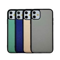 Étuis de protection pour téléphones portables en cuir PU Saffiano vegan 3D en relief de luxe, imperméables, pour iPhone 14 13 15