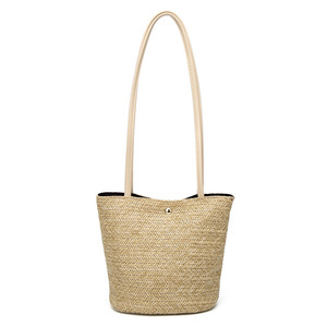 Delle donne Della Spiaggia Della Paglia Tessitura Secchi di Totes Della Borsa di <span class=keywords><strong>Estate</strong></span> Sacchetto di Spalla Tote - Product Image 4