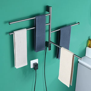 Sèche-serviettes à prix avantageux, porte-serviettes rotatif, sèche-serviettes électrique avec minuterie intégrée, porte-serviettes chauffants pour <span class=keywords><strong>salle</strong></span> <span class=keywords><strong>de</strong></span> <span class=keywords><strong>bain</strong></span> - Product Image 5