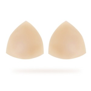 Coussinets de poitrine adhésifs invisibles en silicone pur, triangulaires, fins, à décolleté en V profond, pour vente en gros - Product Image 1