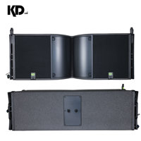 Altavoz de arreglo lineal pasivo de neodimio de 8 ohmios y doble woofer de 12 pulgadas con diafragma de aleación de titanio y carcasa de madera de abedul, 1000W RMS para exteriores