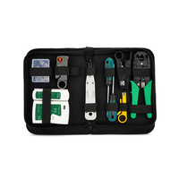 Kit d'entretien d'ordinateur, outils électroniques pas cher pour la gestion de réseau rj45 lan, sacoche et outils de raccordement