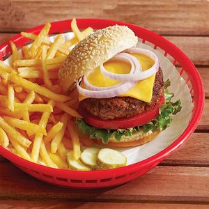 Cesta Redonda para Servir Alimentos, Diseño Minimalista, Apta para Alimentos, de Plástico, para Aperitivos, Frutas, Pollo Frito, Palomitas y Papas Fritas - Product Image 1