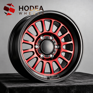 Jantes HODEA forgées rouge et noir à déport profond 16-20 pouces 6x139.7/5x127, jantes rétro tout-terrain pour camions 4x4 et SUV - Product Image 3