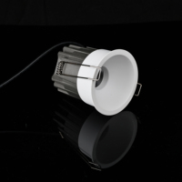 Projecteur de forme ronde encastré au plafond à lumens élevés projet d'hôtel intérieur intérieur 5w 7w 12w 20w 30w 40w COB projecteur LED