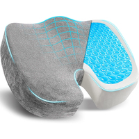 Coussin de siège de voiture ergonomique en mousse à mémoire de forme pour chaise de bureau Coccyx gel de refroidissement orthopédique housse antidérapante oreillers lombaires coussins de siège