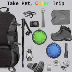 <span class=keywords><strong>Comsun</strong></span> mangkuk anjing lipat, 2 pak ekstra besar dapat dilipat cangkir PC piring perjalanan portabel biru hijau makanan kucing peliharaan Air - Product Image 6