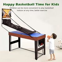 Table de jeu multifonction 9-en-1 – Ensemble de table de jeu durable et écologique pour salle de sport intérieure