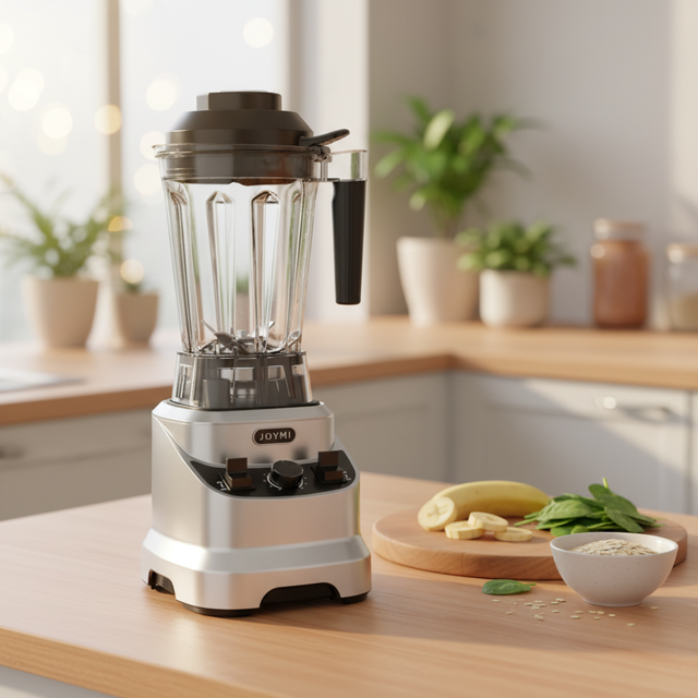 Silver Powerful Smoothies Large Commercial Blender Professional Power Blender