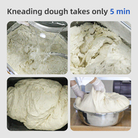 Pétrin à Pâte Entièrement Automatique Commercial 25 kg 50 kg pour Boulangerie et Moulin à Farine, Pétrisseuse de Cuisine Commerciale pour Pâte à Pizza