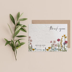 Eco-Friendly Plantable <b>Seed</b> <b>Paper</b> Postcards Plantable Wedding Thank You Cards <b>Seed</b> <b>Paper</b> Invitations - Product Image 1