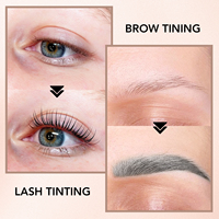 Kit de teinture pour cils et sourcils professionnel, marque privée, teinture hybride pour cils et sourcils, résultats longue durée, kit de teinture pour sourcils DIY