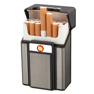 Cigarette Case Box Lighter 20pcs Cigarette Holder for Lady Slim