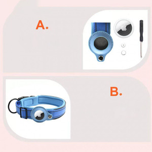 Luxury Custom Nylon Adjustable Training <strong>Gps</strong> Tracker Nylon Air Tag Airtag <strong>Dog</strong> Pet <strong>Collars</strong> With Airtag Holder - Product Image 4