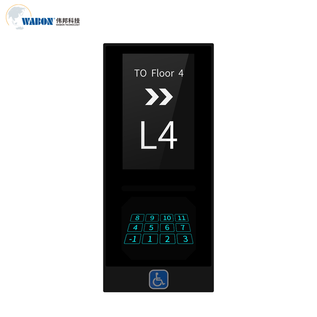 Air Imaging + 10.1-inch Glass LCD Elevator Destination Floor Terminal Controller