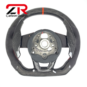 Volant en fibre de carbone avec écran LED pour <span class=keywords><strong>Audi</strong></span> A6 A7 C8 S6 RS6 S7 RS7 RS3 RS4 2017 2018 2020 2021 <span class=keywords><strong>2022</strong></span> 2024 avec palettes de changement de vitesse - Product Image 3
