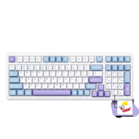 Clavier mécanique sans fil AULA F99 - Rétroéclairage RVB, Hot-Swap, 99 touches, trois modes, USB Type-C, ergonomique, batterie 8000 mAh, nouveau pour le gaming