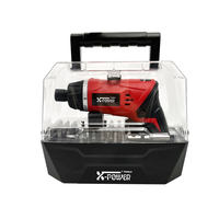 X-POWER KCS626-P49PCS Tournevis électrique sans fil rechargeable à batterie au lithium 3,6 V, ensemble d'outils électriques/avec poignée pliable