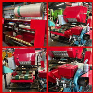 Round Baler Diesel Engine Corn Stalks Silage <b>Feed</b> Pasture <b>Grass</b> Multifunctional - Product Image 4