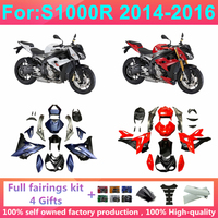 Kit complet de carénage pour moto, accessoires de carrosserie, adapté pour BMW S1000R 2014 2015 2016, moulage par injection, kits de carénages S1000 R 14 15 16