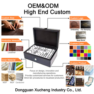 Estuche de Lujo para Dominó, Caja de Cuero PU con Diseño de Cocodrilo para Dominó Doble Seis, Juego de Mesa Ecológico, Color y Logotipo Personalizables - Product Image 6