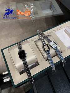 Fashion Waterproof Gold Quartz Bracelet Watches Luxury for Women Montre Femme Classic Design Stainless Steel Band <b>square</b> - Product Image 1