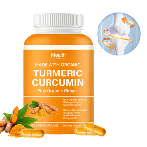 Cápsulas Duras de Cúrcuma y Curcumina, Fabricante de Suplementos de Marca Privada OEM, 95% Curcuminoides, Pimienta Negra, Salud Articular, Venta al Por Mayor - Product Image 1