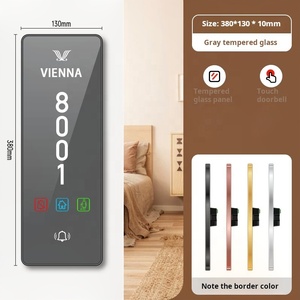 2025 nouveau Dsymbol écran tactile intelligent hôtel plaque de porte électronique signes plaque de porte avec numéro de chambre - Product Image 3