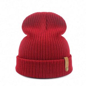 Warm Winter <b>Hats</b> <b>Men</b> Women Ski Cap Big Bone Knitted <b>Hat</b> with 3D Embroidery Custom Beanie Common - Product Image 5