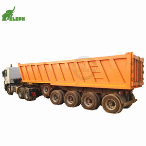 48ft utilisé galvanisé <span class=keywords><strong>voiture</strong></span> benne remorque fin benne remorque dumper truck 07 - Product Image 6