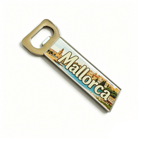Abridor de Botellas Magnético de Metal Personalizado con Diseño de Recuerdo Turístico de México, Ibiza, Londres, Mallorca, para Regalo Promocional