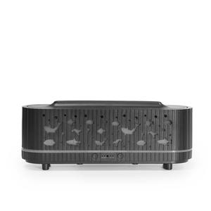 Diffuseur d'arômes et humidificateur JCYS 0,5 L à ultrasons, design grain de bois, motif poisson océanique, lumière LED, pour la maison et le bureau - Product Image 3