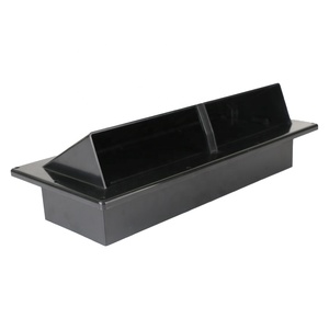 Cache de ventilation latérale ABS noir pour VR, déflecteur de pluie aérodynamique mural, résistant aux UV, pour <span class=keywords><strong>camping</strong></span>-<span class=keywords><strong>car</strong></span>, caravane, motorhome - Product Image 1