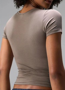 OEM Short Sleeve Fitted Crew Neck 95% Cotton 5% Spandex <strong>t</strong> <strong>Shirt</strong> for <strong>Women</strong> 2026 - Product Image 3