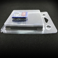 Emballage jetable en plastique PVC/animaux de compagnie, 50 pièces, Blister pour carte mémoire