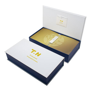 Custom Magnetic Cosmetic Gift Packaging Boxes Glossy <b>Lamination</b> Sponge Lining Skin Care Serum Set Luxury High Quality Double - Product Image 2