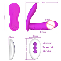 Vibrateur de culotte étanche rechargeable avec télécommande pour stimulation clitoridienne, masturbateur vibrant portable